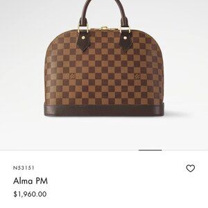 Alma PM Louis Vuitton Handbag